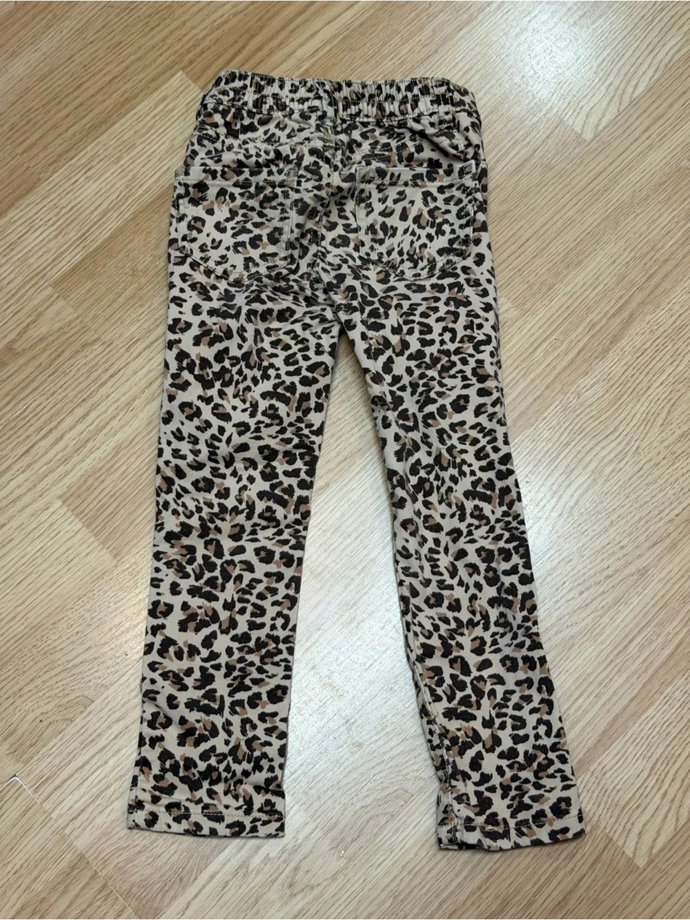 The Children’s Place Girls Leopard Print Stretch Skinny Pants Beige Brown Black